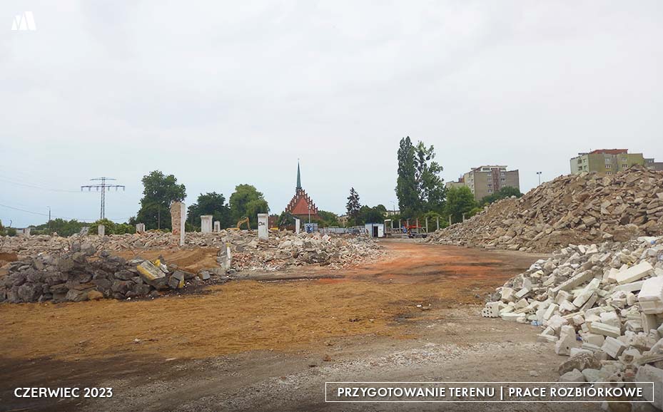 Przygotowanie terenu - prace rozbiórkowe 