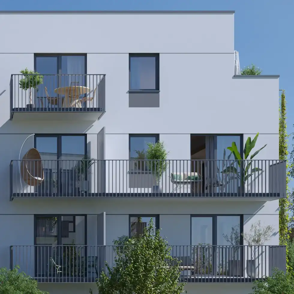 Some apartments offer up to<strong> two balconies</strong>