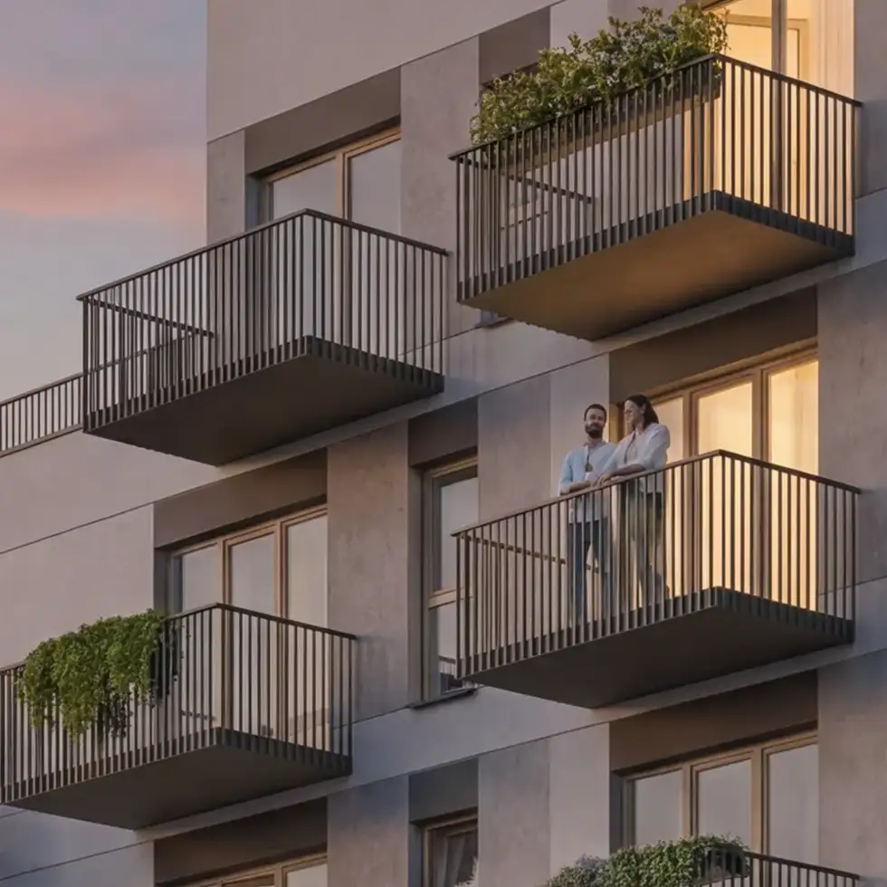 Nawet <strong>2 balkony</strong> do mieszkania&nbsp;