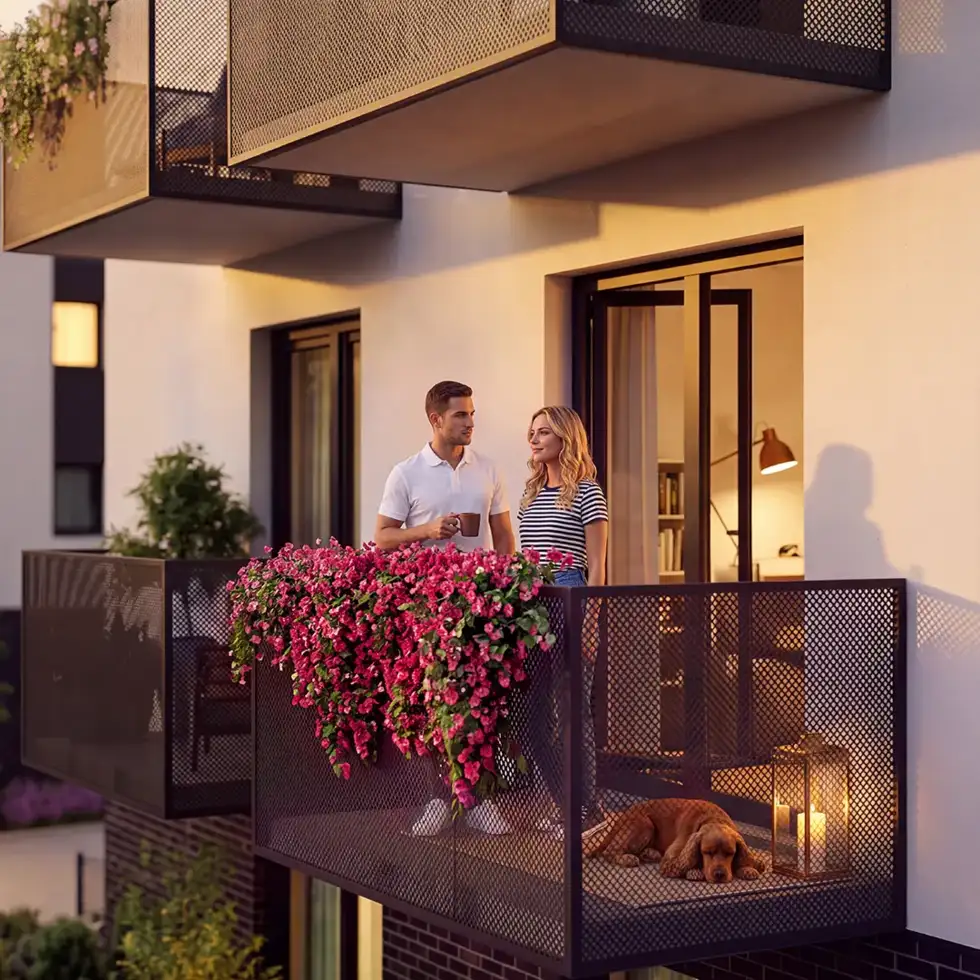 Balkon z widokiem
