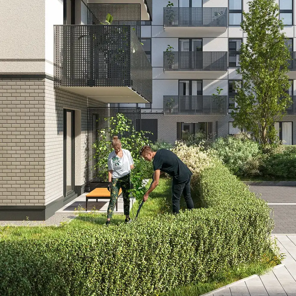 <strong>Tarasy z ogródkami</strong> do 91 mkw. na parterze