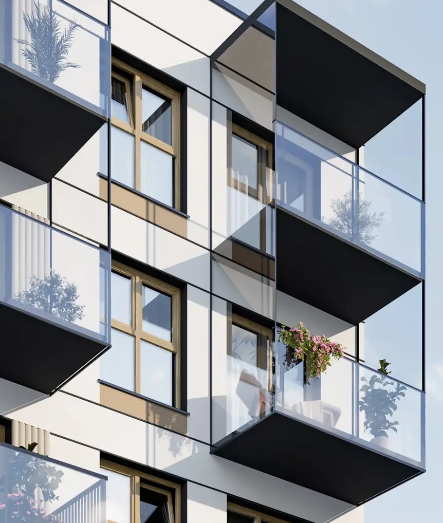 Zabudowane loggie do mieszkań