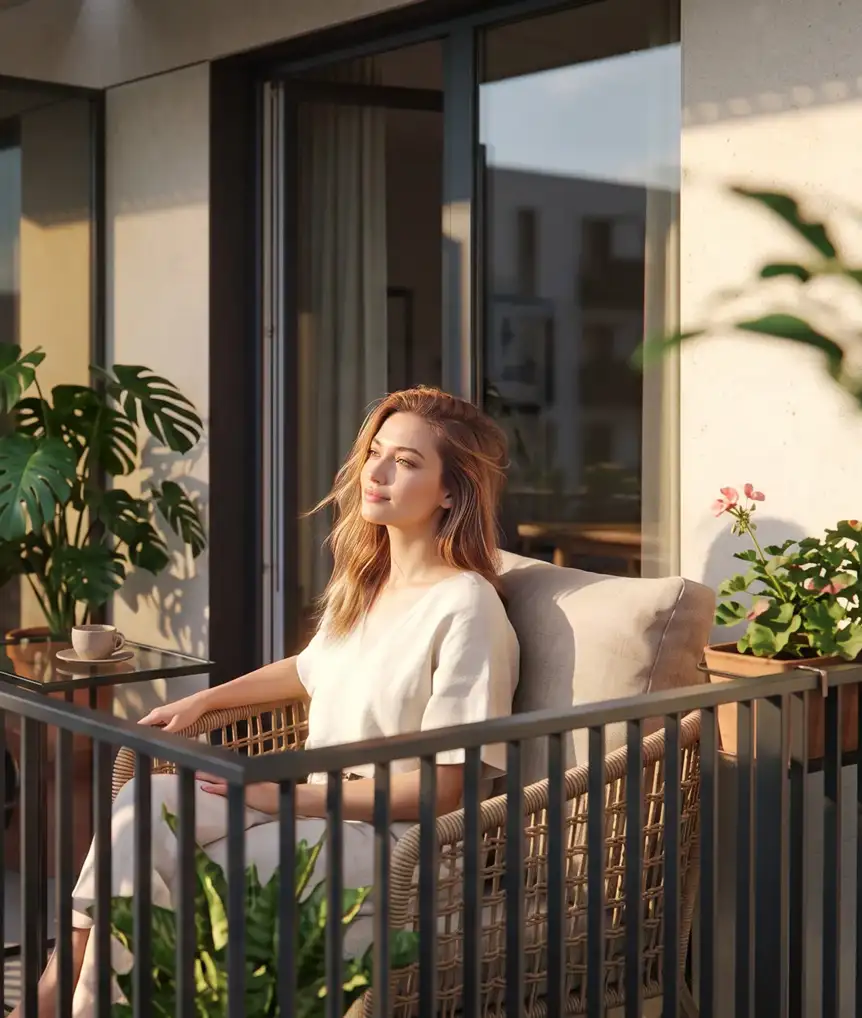 Złap chwilę słońca na balkonie